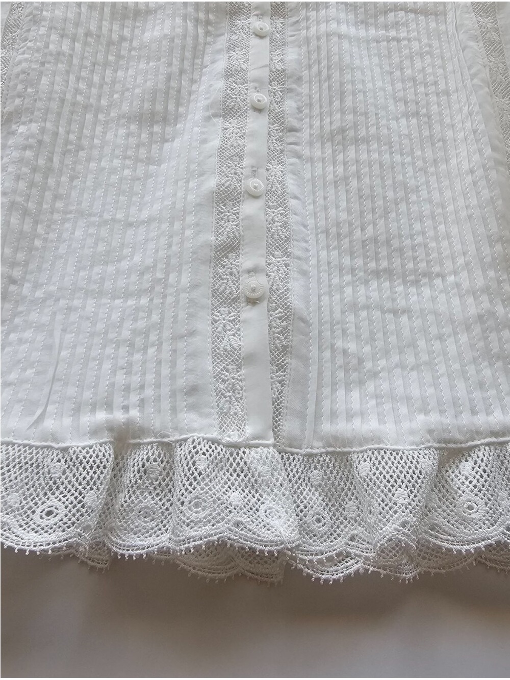 House of Harlow 1960 White Cotton Retro Lace Summer Maxi Dress Eyelet lace NWT - Picture 7 of 8